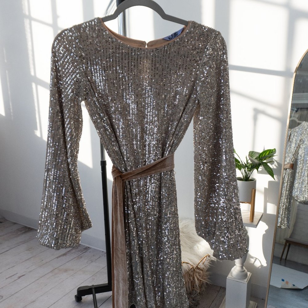 Gold Sequin Dress